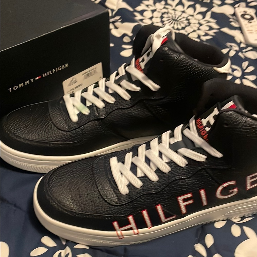 Tommy Hilfiger Navy Blue high tops Filmer3 size 13